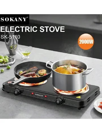 Aragaz electric SHEIN, negru Negru