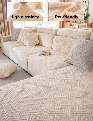 Husa pentru canapea SHEIN, crem