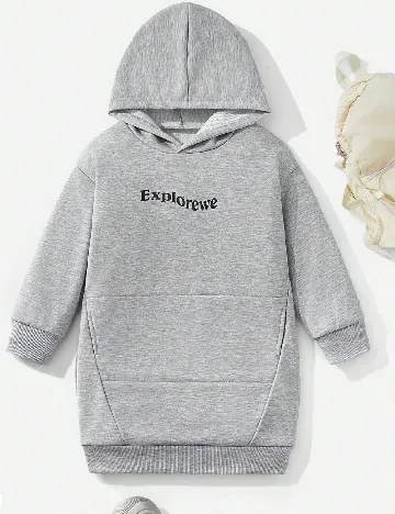 Rochie Shein Kids, gri Gri