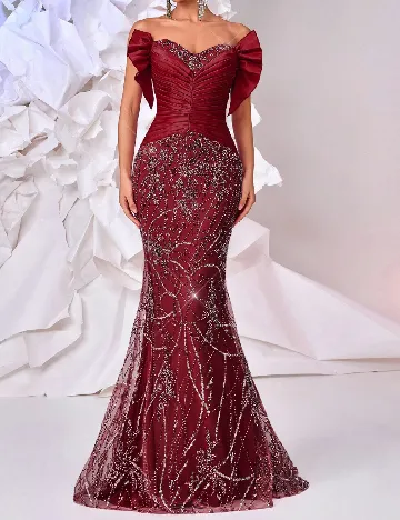 Rochie lunga SHEIN, visiniu Rosu