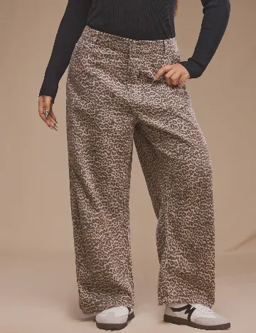 Blugi SHEIN CURVE, animal print Animal print