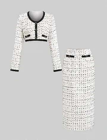 Compleu SHEIN, alb Alb