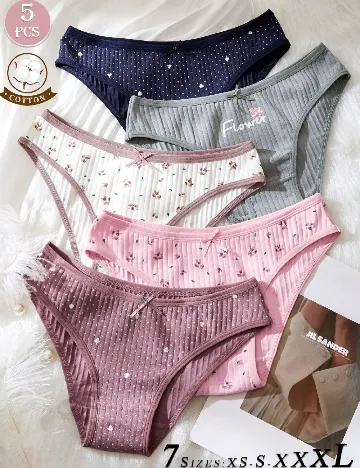 Set chiloti 5 perechi SHEIN, mix culori Mix culori