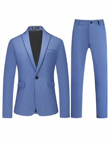 Costum SHEIN, albastru