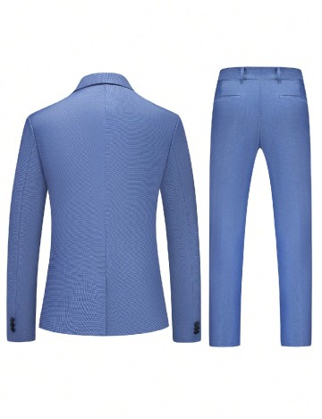 Costum SHEIN, albastru