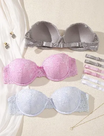 Set sutiene 3 bucati SHEIN, mix culori Mix culori