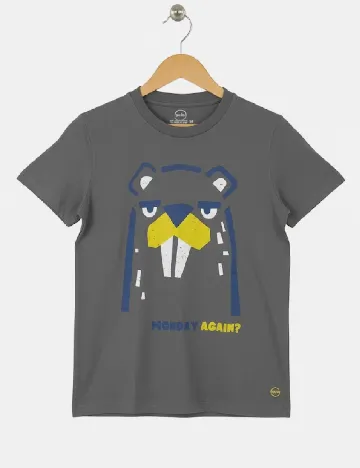 Tricou Cool Club, gri Gri