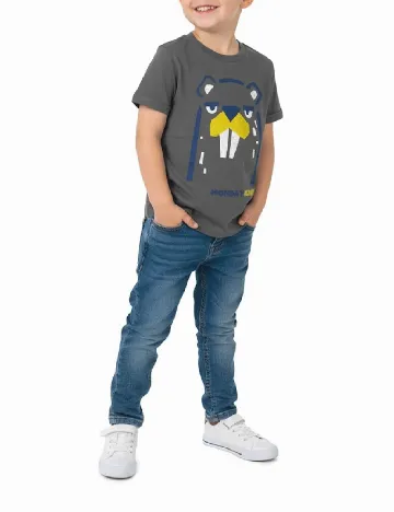 Tricou Cool Club, gri Gri