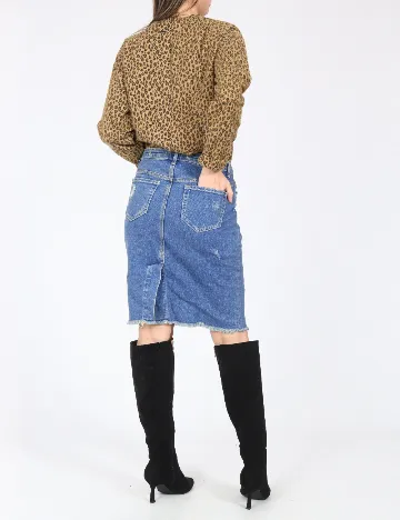 Fusta Zara, albastru Albastru