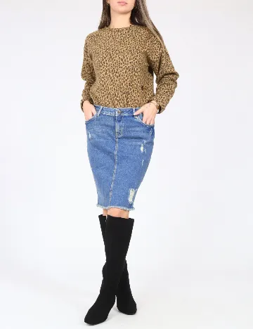 Fusta Zara, albastru Albastru