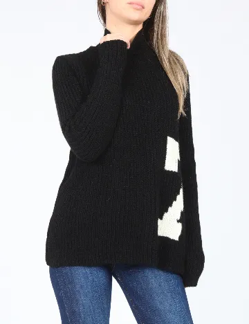 Pulover Zara, negru Negru