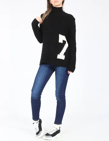 Pulover Zara, negru Negru