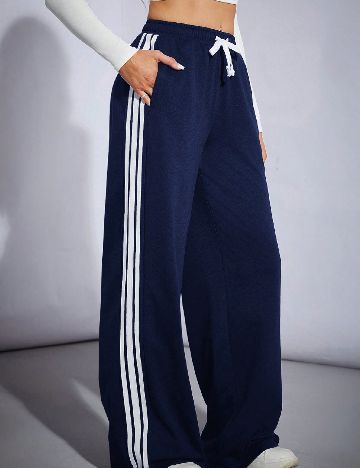 Pantaloni SHEIN CURVE, bleumarin