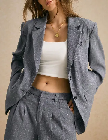 Sacou SHEIN, gri Gri