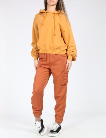 Pantaloni Zara, maro