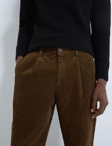 Pantaloni Zara, maro