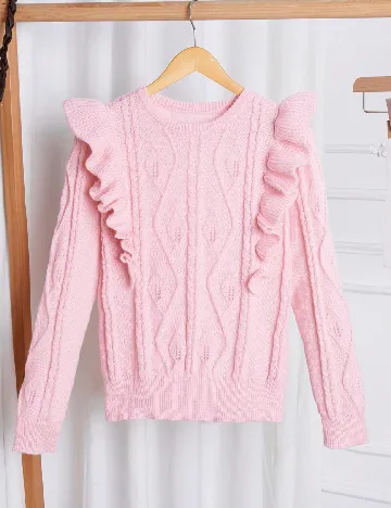 Pulover SHEIN, roz Roz