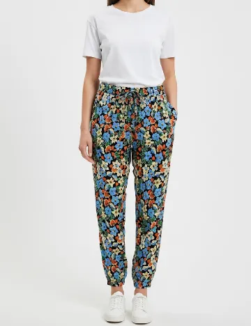 Pantaloni Zara, floral Floral print
