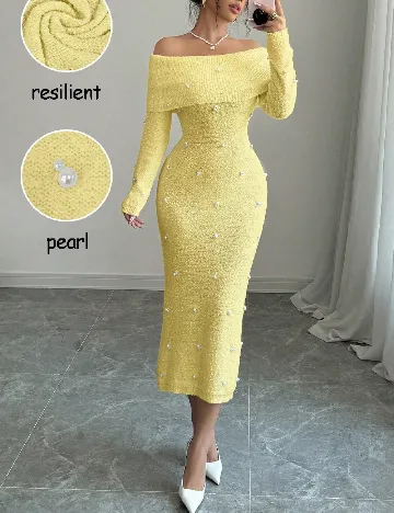 Rochie lunga SHEIN, galben Galben