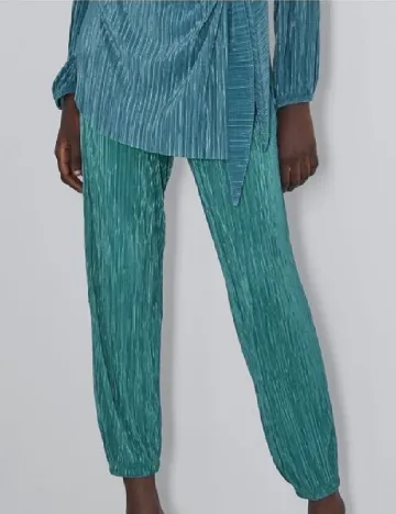 Pantaloni Zara, turcoaz Albastru