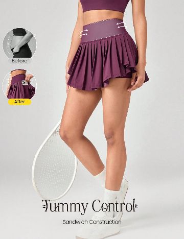 Fusta pantalon GLOWMODE, mov