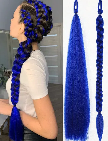 Extensie de par SHEIN, albastru Albastru