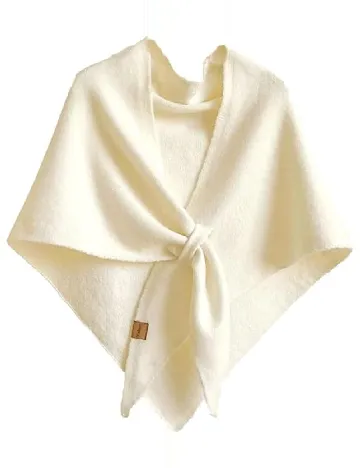 Fular SHEIN, ecru Alb