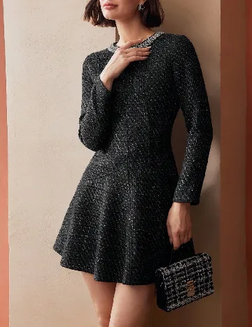 Rochie scurta MOTF, negru Negru