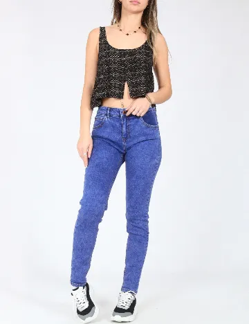 Blugi Pull&Bear, albastru Albastru