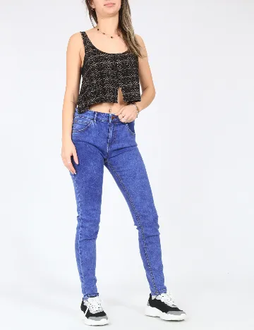 Blugi Pull&Bear, albastru Albastru