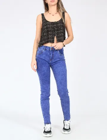 Blugi Pull&Bear, albastru Albastru