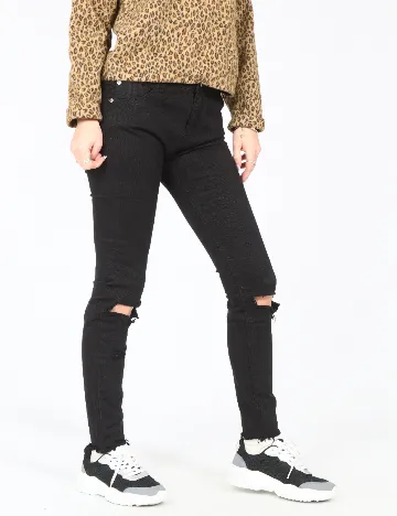 Blugi Pull&Bear, negru Negru