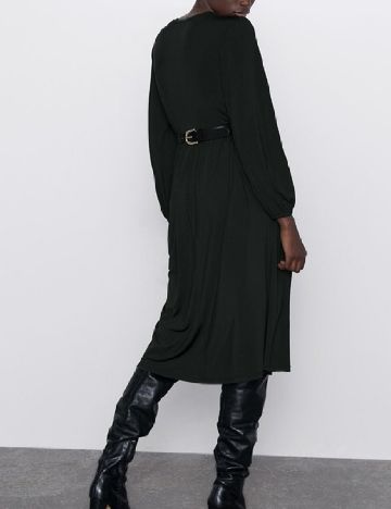 Rochie medie Zara, gri inchis