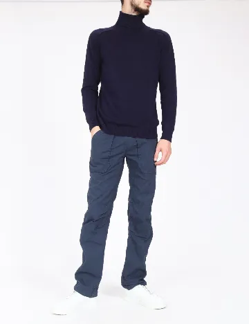 Pantaloni Zara, bleumarin Albastru