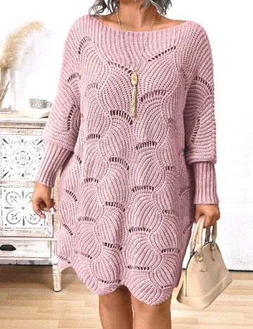 Pulover Oversize SHEIN CURVE, roz