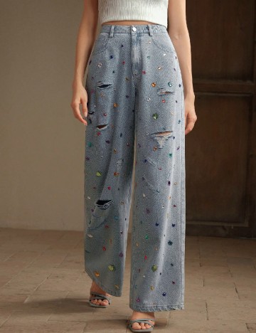 Blugi Anewsta, albastru