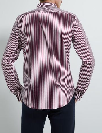 Camasa Zara, alb/visiniu