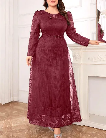 Rochie lunga SHEIN CURVE, visiniu Rosu