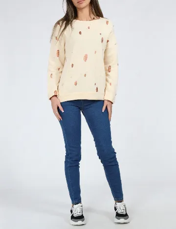 Bluza Zara, crem Crem