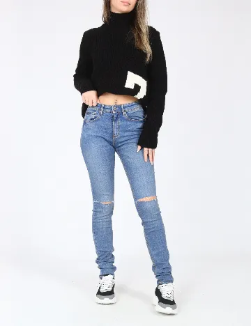 Blugi Pull&Bear, albastru Albastru