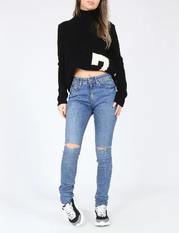 Blugi Pull&Bear, albastru Albastru