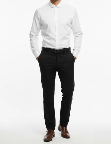 Camasa Zara, alb Alb