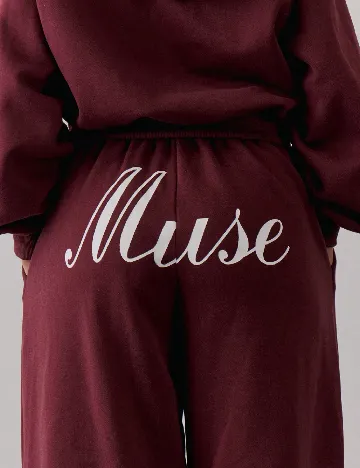 Pantaloni Musera, visiniu Rosu