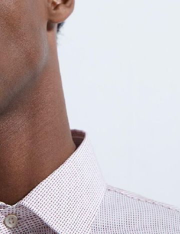 Camasa Zara, alb/rosu