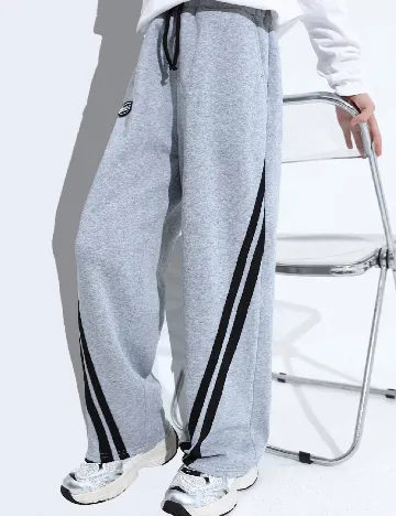 Pantaloni Shein Kids, gri Gri