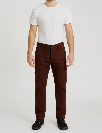Pantaloni Pull&Bear, maro Maro