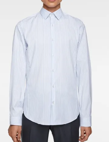 Camasa Zara, albastru/alb Albastru