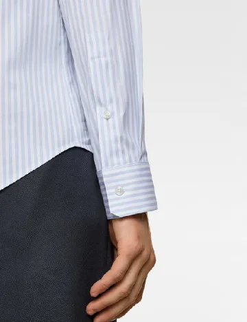 Camasa Zara, albastru/alb Albastru