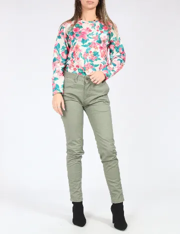 Pantaloni Pull&Bear, verde Verde