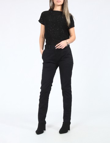 Pantaloni Pull&Bear, negru